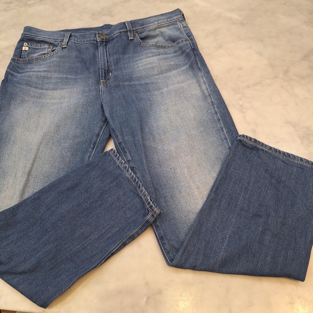 AG Adriano Goldschmied Ex-Boyfriend Jeans Womens 31 (12) Blue Slouchy Slim Denim